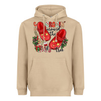 Mushroom christmas crocin around the tree Heavyweight Hoodie - CowhideDigitalArt