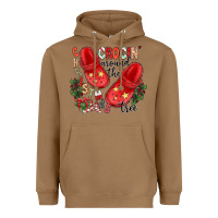 Toasted Coconut christmas crocin around the tree Heavyweight Hoodie - CowhideDigitalArt