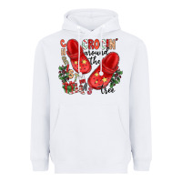 White christmas crocin around the tree Heavyweight Hoodie - CowhideDigitalArt