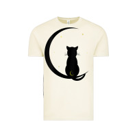 Vintage Arctic womens double moon cat Vintage Tee - linhVisuals