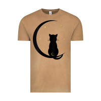 Vintage Camel womens double moon cat Vintage Tee - linhVisuals