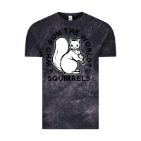 Cloud Black who run the world squirrels Vintage Tee - linhVisuals