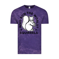 Cloud Purple who run the world squirrels Vintage Tee - linhVisuals