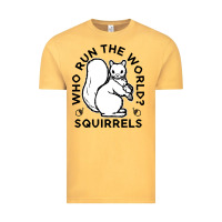 Vintage Mustard who run the world squirrels Vintage Tee - linhVisuals