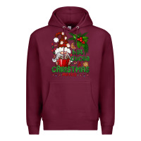 Burgundy Hot Cocoa And Christmas Movie Premium Hoodie - BundleAndBundleShop
