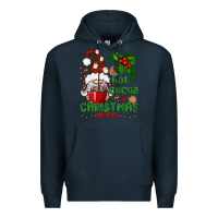 Navy Hot Cocoa And Christmas Movie Premium Hoodie - BundleAndBundleShop
