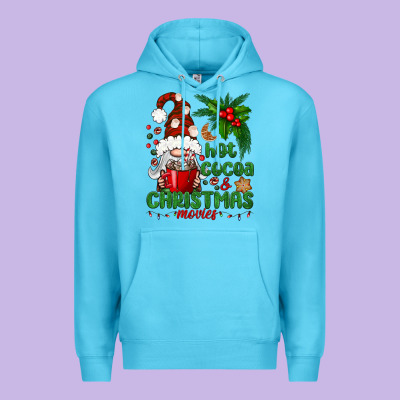 Hot Cocoa And Christmas Movie Premium Hoodie Designed By Bundleandbundleshop