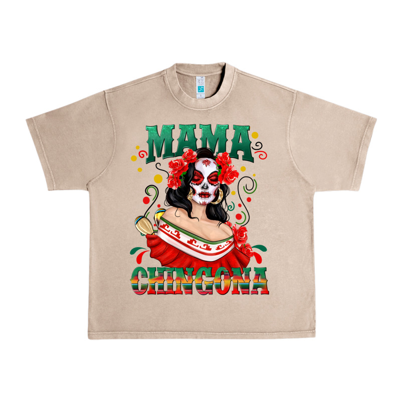 Mama Chingona Skull Urban Heavy Tee by texasbilliewilder | Teevron