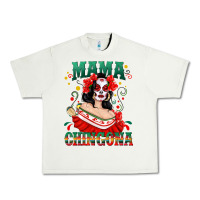 Pistachio Mama Chingona Skull Urban Heavy Tee - texasbilliewilder