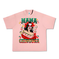 Salmon Mama Chingona Skull Urban Heavy Tee - texasbilliewilder