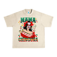 Sandshell Mama Chingona Skull Urban Heavy Tee - texasbilliewilder
