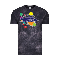 Cloud Black retro graphic design   frank lloyd wright Vintage Tee - linhVisuals