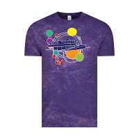 Cloud Purple retro graphic design   frank lloyd wright Vintage Tee - linhVisuals