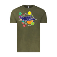 Vintage Olive retro graphic design   frank lloyd wright Vintage Tee - linhVisuals