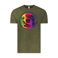 Vintage Olive two lost souls swimming in a fish bowl Vintage Tee - linhVisuals