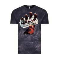 Cloud Black Judas Of Priest - British Steel Vintage Tee - linhVisuals