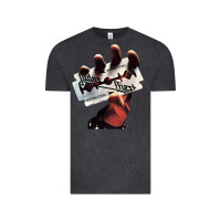Vintage Black Judas Of Priest - British Steel Vintage Tee - linhVisuals