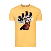 Vintage Mustard Judas Of Priest - British Steel Vintage Tee - linhVisuals
