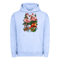Pigment Grape Ice Christmas flamingo Urban Hoodie - BarkalooDesign