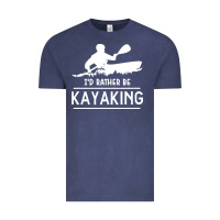 Vintage Denim kayaking t  shirt i' d rather be at the lake kayaking t  shirt Vintage Tee - linhVisuals