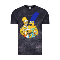 Cloud Black simpson Vintage Tee - linhVisuals