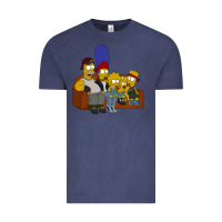 Vintage Denim simpson family Vintage Tee - linhVisuals