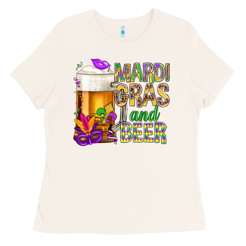 Mardi Gras And Beer Ladies Tee by BundleAndBundleShop | Teevron