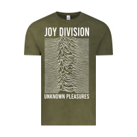 Vintage Olive JOY DIVISION - UNKNOWN PLEASURES Vintage Tee - linhVisuals