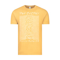 Vintage Mustard JOY DIVISION - UNKNOWN PLEASURES - JAPANESE Vintage Tee - linhVisuals
