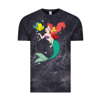 Cloud Black ariel mermaid Vintage Tee - linhVisuals