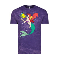 Cloud Purple ariel mermaid Vintage Tee - linhVisuals