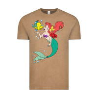 Vintage Coffee ariel mermaid Vintage Tee - linhVisuals