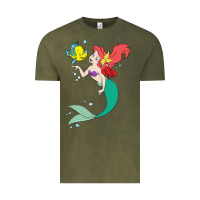 Vintage Olive ariel mermaid Vintage Tee - linhVisuals