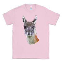 Bubblegum Pink Guanaco Llama Head Classic Tee - LillyAllenDesigns