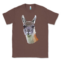 Chestnut Guanaco Llama Head Classic Tee - LillyAllenDesigns