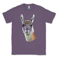 Lavender Guanaco Llama Head Classic Tee - LillyAllenDesigns
