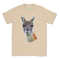 Mushroom Guanaco Llama Head Classic Tee - LillyAllenDesigns