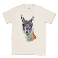 Natural Guanaco Llama Head Classic Tee - LillyAllenDesigns