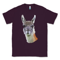 Plum Guanaco Llama Head Classic Tee - LillyAllenDesigns