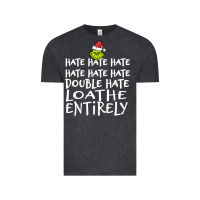 Vintage Black Loathe Entirely Grinch For Light Hate hate hate happy christmas Vintage Tee - linhVisuals