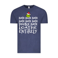 Vintage Denim Loathe Entirely Grinch For Light Hate hate hate happy christmas Vintage Tee - linhVisuals