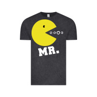 Vintage Black Mr Pacman Vintage Tee - linhVisuals