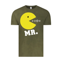 Vintage Olive Mr Pacman Vintage Tee - linhVisuals
