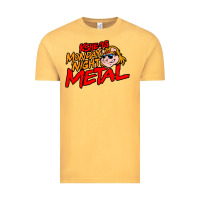 Vintage Mustard MONDAY NIGHT METAL Vintage Tee - linhVisuals