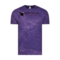 Cloud Purple Mitchell College Vintage Tee - linhVisuals