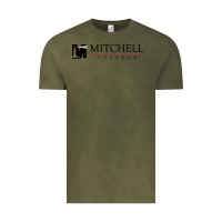 Vintage Olive Mitchell College Vintage Tee - linhVisuals