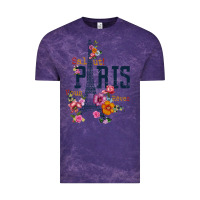Cloud Purple PARIS Vintage Tee - linhVisuals