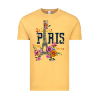 Vintage Mustard PARIS Vintage Tee - linhVisuals