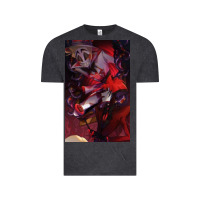 Vintage Black hazbin, hazbin hotel alastor, jeby,angel dust, demon Vintage Tee - linhVisuals