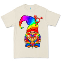 Bone LGBTQ+ Pride Gnome With Heart Balloon Premium Tee - BundleAndBundleShop